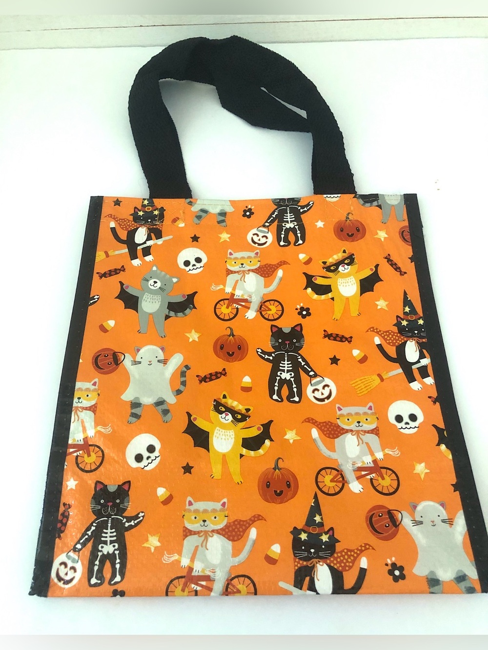 TJMaxx Halloween Cats Reuseable Tote Bag – Trick or Treat / Small Shopping Bag